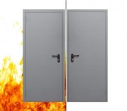 Огнестойкая и обычная металлическая дверь