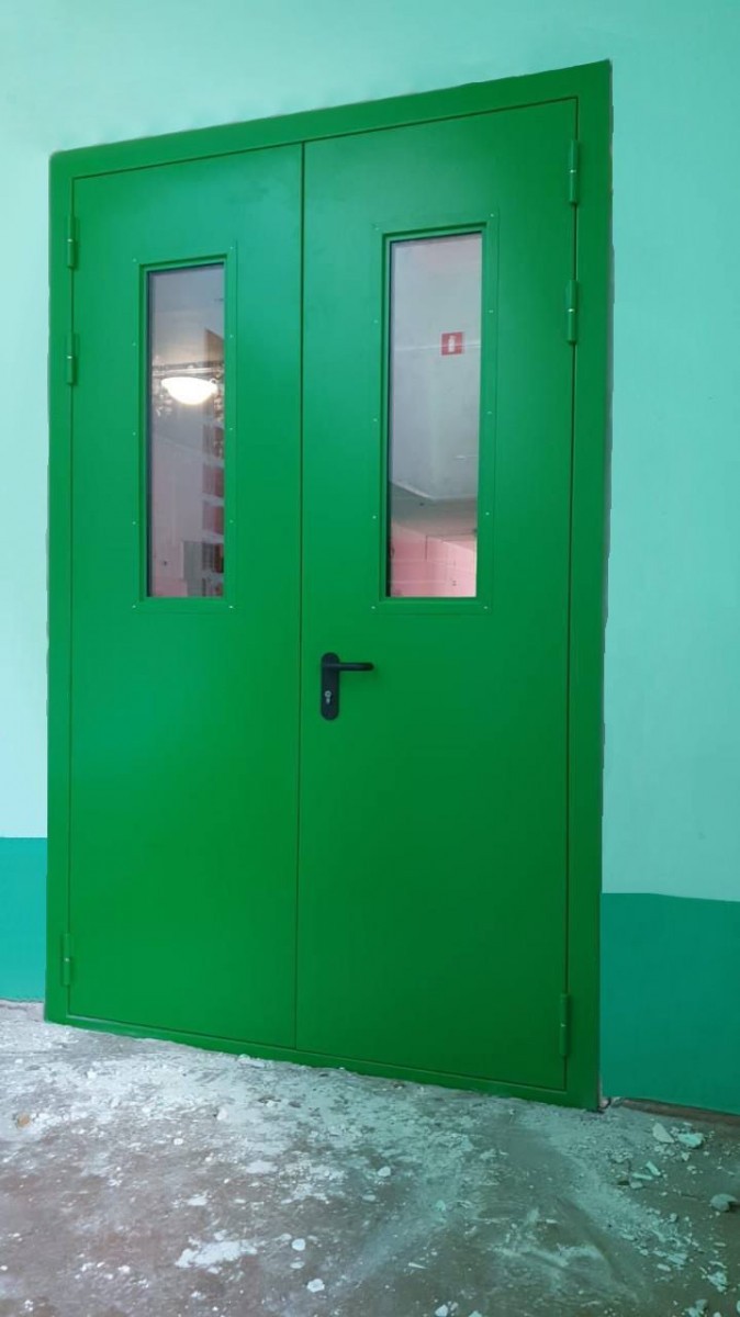 Двупольная дверь с остеклением EI-60